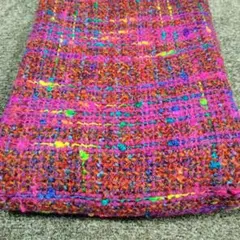 カラフルなツイード生地 　70×115cm
