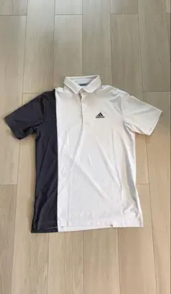 adidas ゴルフ　ポロシャツ　 ホワイト/ブラック 大幅値下げ