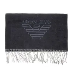 マフラー ウール ブラック