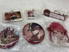 宝鐘マリン アクリルスタンド キーホルダー 缶バッジ 6点セット