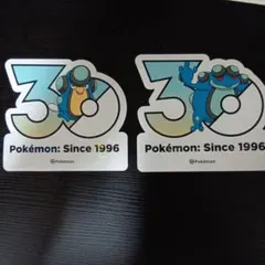 ポケモン 30周年記念 ステッカー 2枚セットマナフィ フィオネ - メルカリ