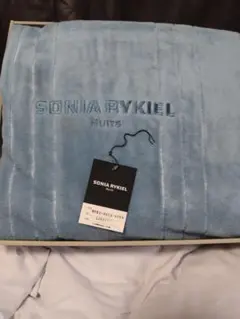 SONIA RYKIEL ソニアリキエル　綿毛布　ブルー訳あり