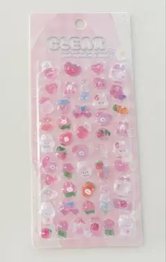 即日発送　クリアぷくぷくキャンディシール ボンボンドロップシール吉田産業