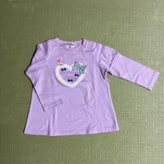 [新品未使用]ミキハウス ロングTシャツ 90cm