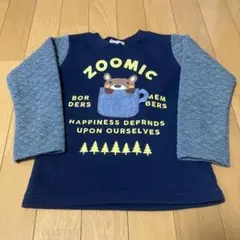 ZOOMIC トレーナー クマ キャラクター ネイビー