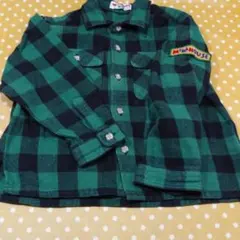 再度値下げしました！　ミキハウス　シャツ　チェックシャツ　100㎝