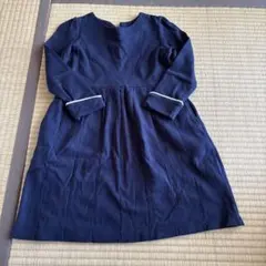 ネイビーワンピース　卒園式入学式に