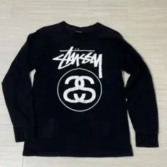 ステューシー メンズ 長袖 Tシャツ S 黒 SSリンク ビッグロゴ【A21】のサムネイル