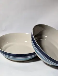 （F!!）johnson Brothers blue stripe ボウル　2個
