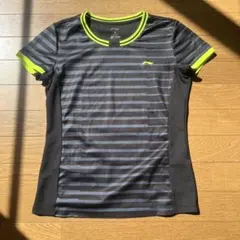 LI-NING 半袖Tシャツ バドミントンウェア ブラックレディース M