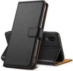 Hianjoo 手帳型レザーケースXperia1V 6.5インチブラック