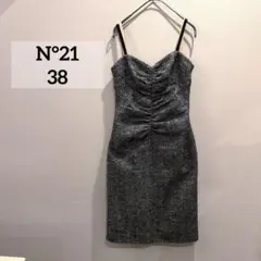 N°21 ヌメロヴェントゥーノ ツイード ひざ丈 タイトワンピース 38のサムネイル