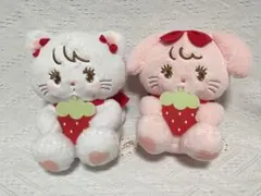 mikko いちごBIGぬいぐるみ ムース&キャミー 2セット