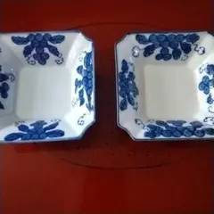 源右衛門 染付 茄子絵 銘々皿 五客 - メルカリ