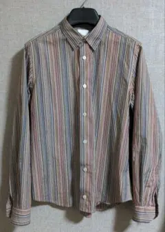 Paul Smith ポール・スミス 長袖ストライプシャツ S 総柄