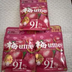 ロッテ 梅ラムネ 50g 3袋セット