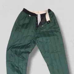 ▪️70s LINER ビンテージ パンツ② キルティング 裾リブ 前開き ユーロ