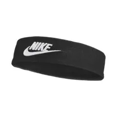 NIKE ナイキ ヘッドバンド ワイド テリー ヘアターバン　ブラック　ロゴ　黒のサムネイル