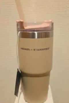 スターバックス3WAYステンレスタンブラーSTANLEY ベージュ473ml