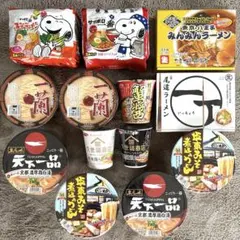 F.カップ麺・袋麺まとめ売り(一蘭・天下一品・久世福商店・蟹醤・一丁・みんみん)