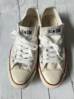ALL STAR ホワイト ローカット スニーカー　(37.0)メンズ