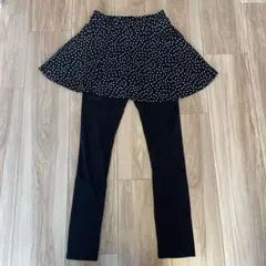 ever closet スカート付きレギンス スカッツ　ドット柄　140