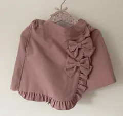 ピューピルハウス　リボン　ピンク　ショートパンツ　キュロット　120