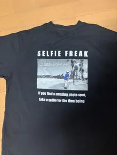 SELFIE FREAK Tシャツ Lサイズ ブラック