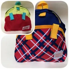 BEAMS DESIGN 他チェック柄リュック　2個セット