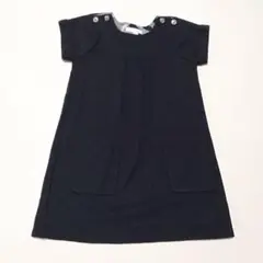 バーバリー　半袖ワンピース　黒　フォーマル　8Y 130