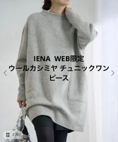 IENA WEB限定ウールカシミヤ チュニックワンピース