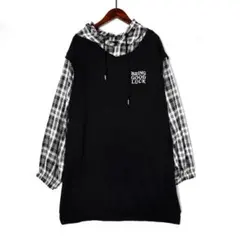 未使用　LOVETOXIC チェックレイヤードワンピース　M 160