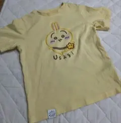 【中古】うさぎ　GU　Ｔシャツ　黄色　イエロー　イヤハー　ウラヤハーのサムネイル