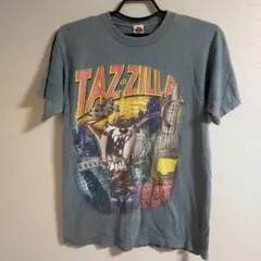 ルーニーテューンズ　 TAZ-ZILLA　ヴィンテージ　1997　Tシャツ 灰Ｌ
