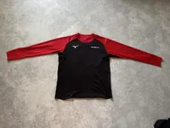Mizuno 長袖シャツ 黒/赤
