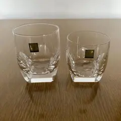 HOYA クリスタル ロックグラス 2個セット
