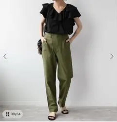 ジャーナルスタンダード　レリューム　定番　ベイカーパンツ　カーキ　34