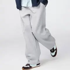m*様 UNIQLO:C スウェットワイドパンツ グレー M