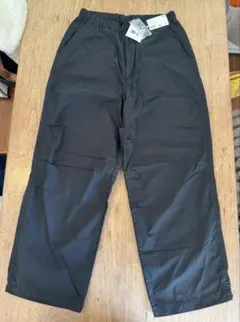新品　タグ付き ユニクロ　C ワイドパラシュートパンツ Lサイズ　ブラック