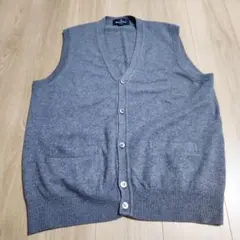 Aquascutum グレー ベスト LARGE