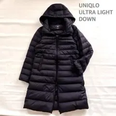 希少 美品 大人気 ユニクロ +j ウルトラライトダウン ロングコート 黒　M UNIQLO ユニクロ ウルトラライトダウン ロングコート M ブラック