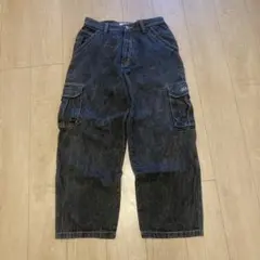 00s PIKO ブラックフェード バギー デニムパンツのサムネイル