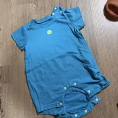 BREEZE ロンパース 70cm ブルー スマイル柄