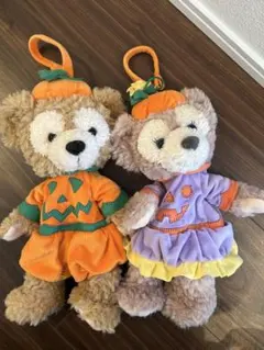 ハロウィン限定　ダッフィー&シェリーメイ　ぬいぐるみポーチ