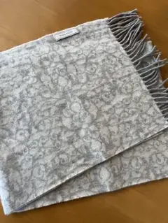 NINA RICCI カシミア混　グレー模様マフラー
