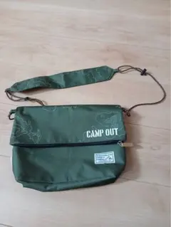 値下げ⭐︎美品！CAPTAIN STAG サコッシュ カーキ CAMP OUTのサムネイル
