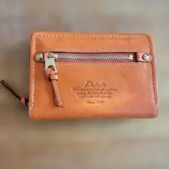 【美品】Dakota モデルノ 長財布 オレンジ ミニウォレット ゴートレザー