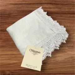 新品 日本製 レース ハンカチ 白 Chikazawa 近沢レース レディース