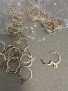 50個 カン付きフープピアス フレンチフック