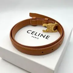 CELINE セリーヌ レザー トリオンフ 金具付きベルト サイズ75CM - メルカリ